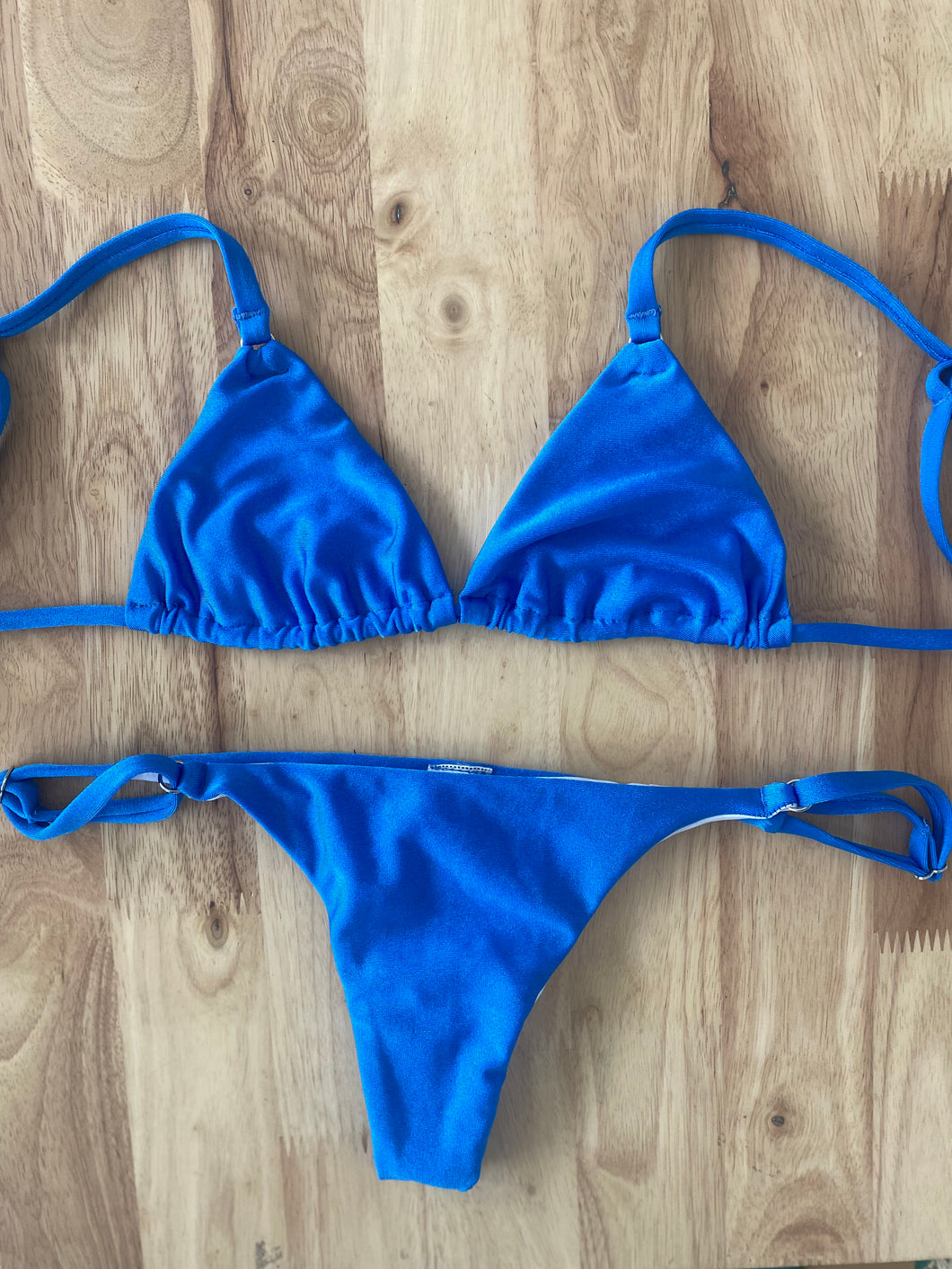 Bikini Río Azul Metalizado